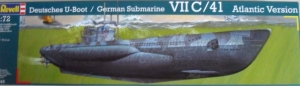 REVELL 1/72 05045 GERMAN SUBMARINE VIIC/41 ATLANTIC VERSION  UK SALE ONLY 